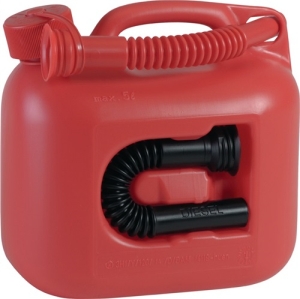 Kraftstoff-Kanister 5 Liter inkl. Auslaufrohr und  Kinder-Sicherheitsverschluss